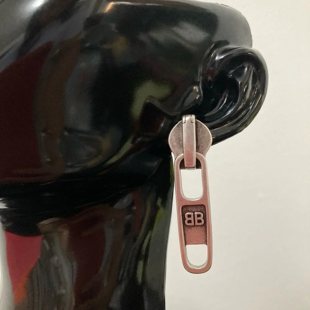 Balenciaga Silver Men's Earring - Picture 2 of 11